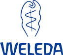 the logo of Weleda