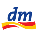das Logo von dm