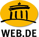 das Logo von Web.de